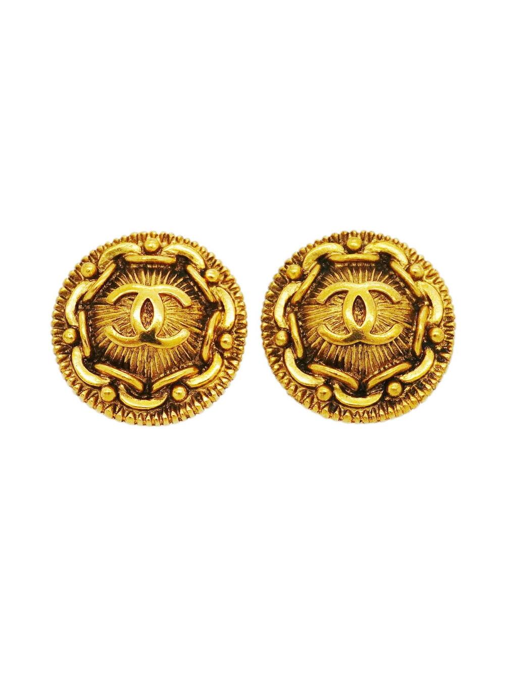 Chanel Cc Logo Circle Clip-On Earrings #371945C69B